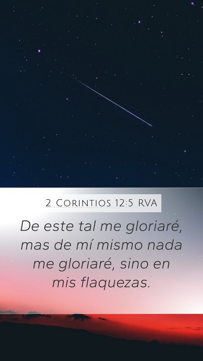 2 Corintios 12:5 RVA Bible Verse Image