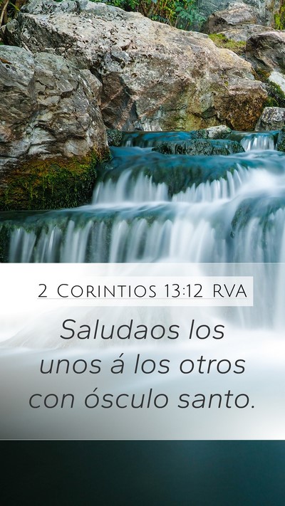 2 Corintios 13:12 RVA Bible Verse Image