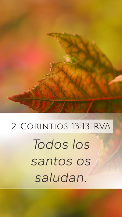 2 Corintios 13:13 RVA Bible Verse Image