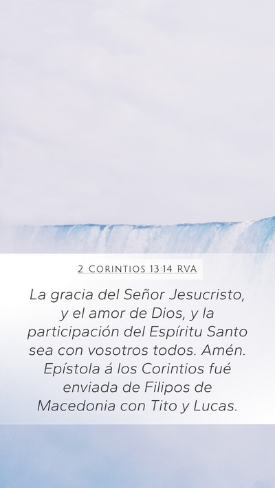 2 Corintios 13:14 RVA Bible Verse Image