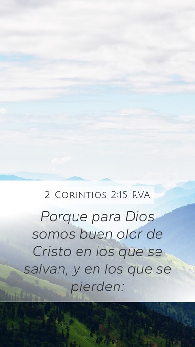 2 Corintios 2:15 RVA Bible Verse Image