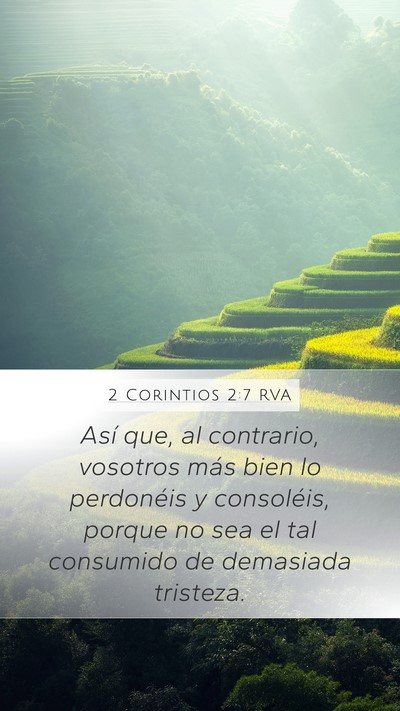 2 Corintios 2:7 RVA Bible Verse Image