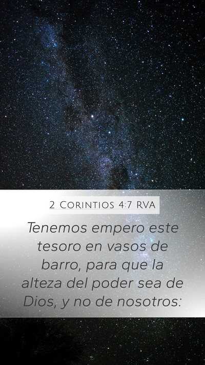 2 Corintios 4:7 RVA Bible Verse Image
