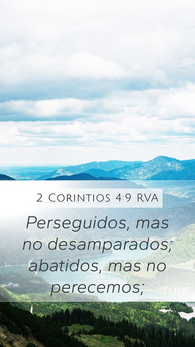 2 Corintios 4:9 RVA Bible Verse Image