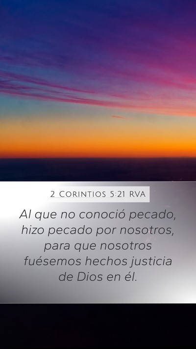 2 Corintios 5:21 RVA Bible Verse Image