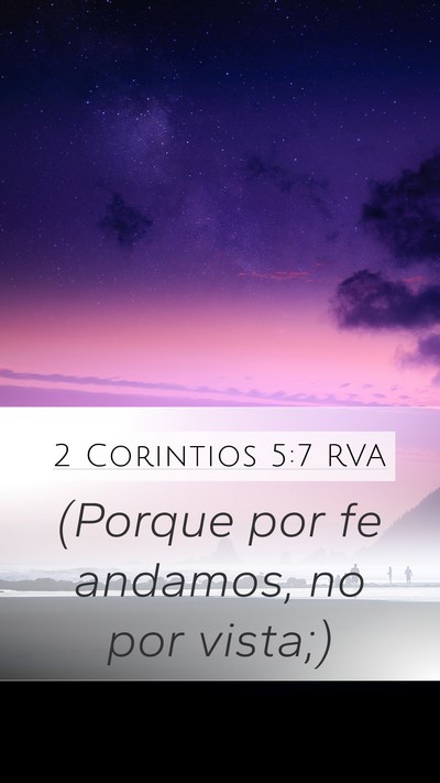 2 Corintios 5:7 RVA Bible Verse Image