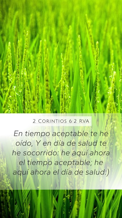 2 Corintios 6:2 RVA Bible Verse Image