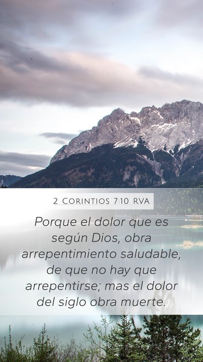 2 Corintios 7:10 RVA Bible Verse Image