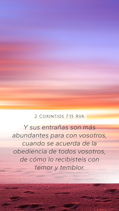 2 Corintios 7:15 RVA Bible Verse Image