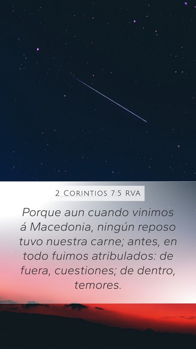 2 Corintios 7:5 RVA Bible Verse Image