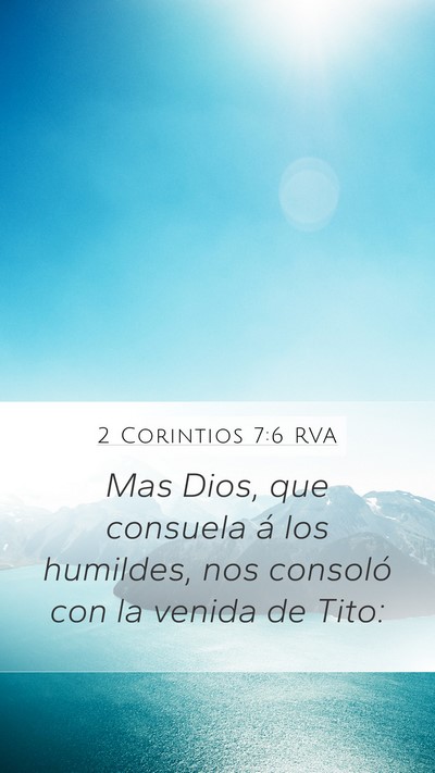 2 Corintios 7:6 RVA Bible Verse Image