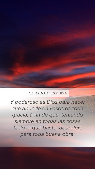 2 Corintios 9:8 RVA Bible Verse Image
