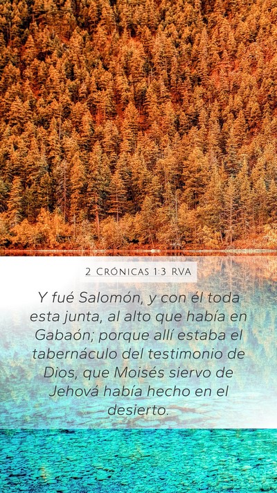 2 Crónicas 1:3 RVA Bible Verse Image