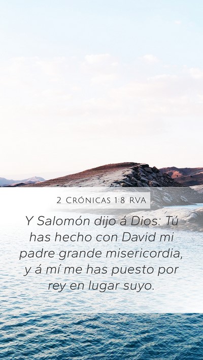 2 Crónicas 1:8 RVA Bible Verse Image