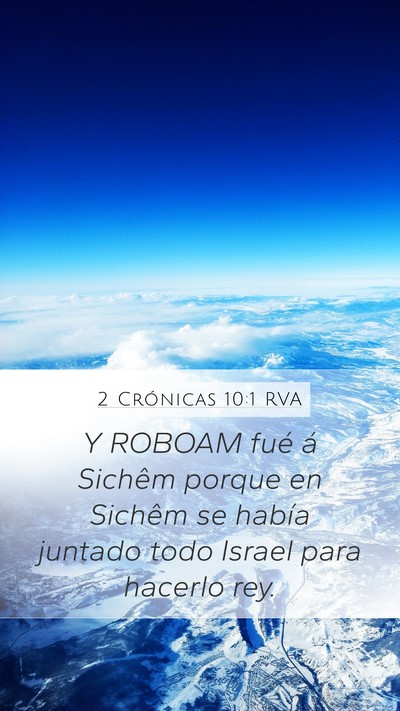 2 Crónicas 10:1 RVA Bible Verse Image