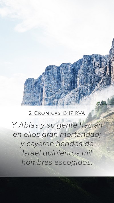 2 Crónicas 13:17 RVA Bible Verse Image