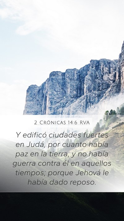2 Crónicas 14:6 RVA Bible Verse Image
