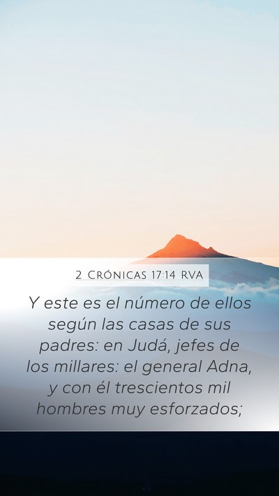 2 Crónicas 17:14 RVA Bible Verse Image