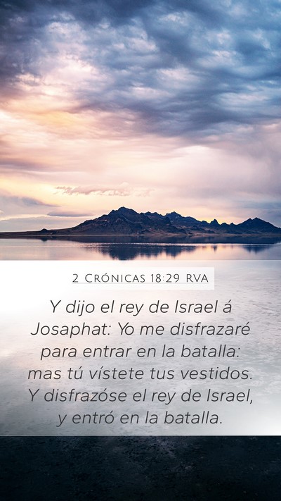 2 Crónicas 18:29 RVA Bible Verse Image
