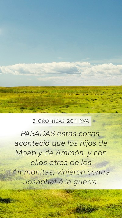 2 Crónicas 20:1 RVA Bible Verse Image