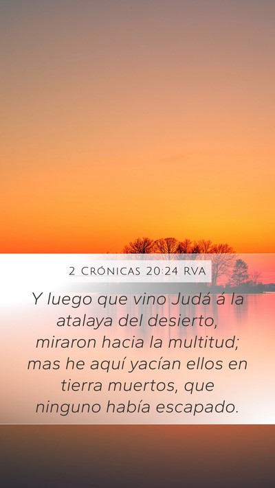 2 Crónicas 20:24 RVA Bible Verse Image