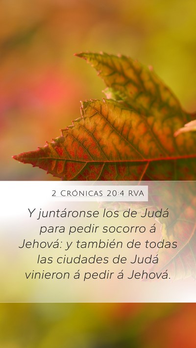 2 Crónicas 20:4 RVA Bible Verse Image
