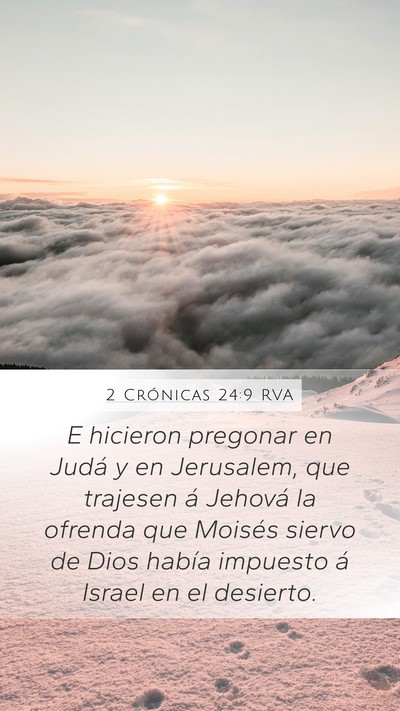 2 Crónicas 24:9 RVA Bible Verse Image