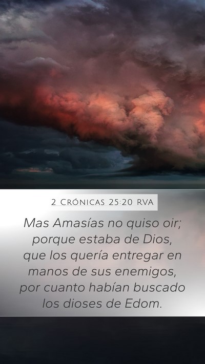 2 Crónicas 25:20 RVA Bible Verse Image