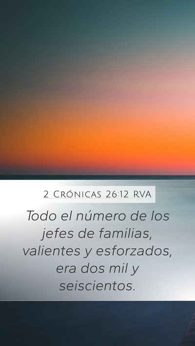 2 Crónicas 26:12 RVA Bible Verse Image