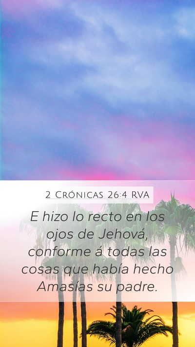 2 Crónicas 26:4 RVA Bible Verse Image