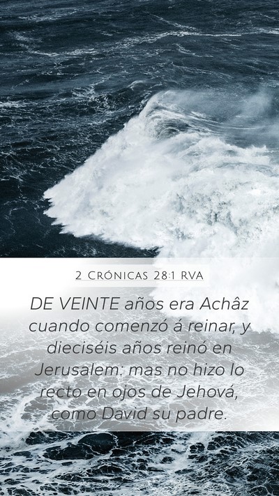 2 Crónicas 28:1 RVA Bible Verse Image