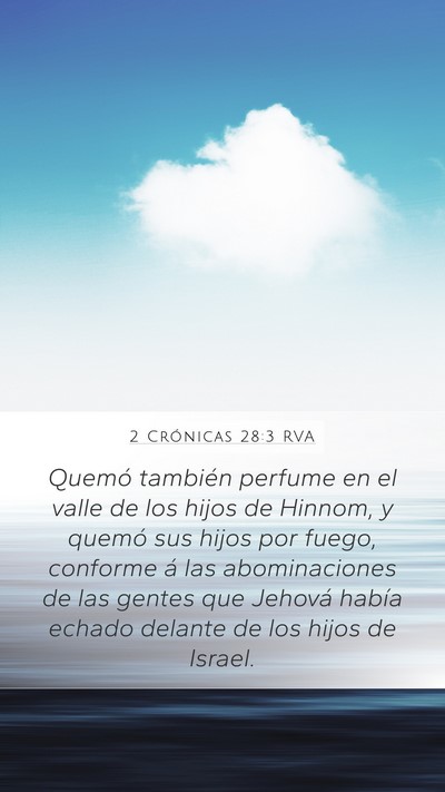 2 Crónicas 28:3 RVA Bible Verse Image