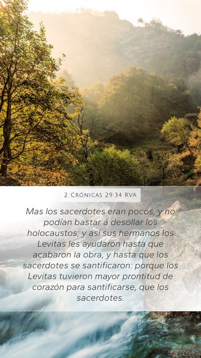 2 Crónicas 29:34 RVA Bible Verse Image
