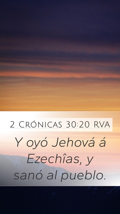 2 Crónicas 30:20 RVA Bible Verse Image