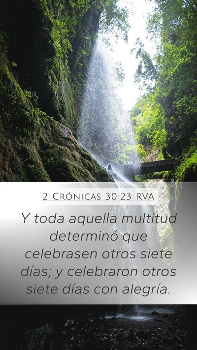 2 Crónicas 30:23 RVA Bible Verse Image