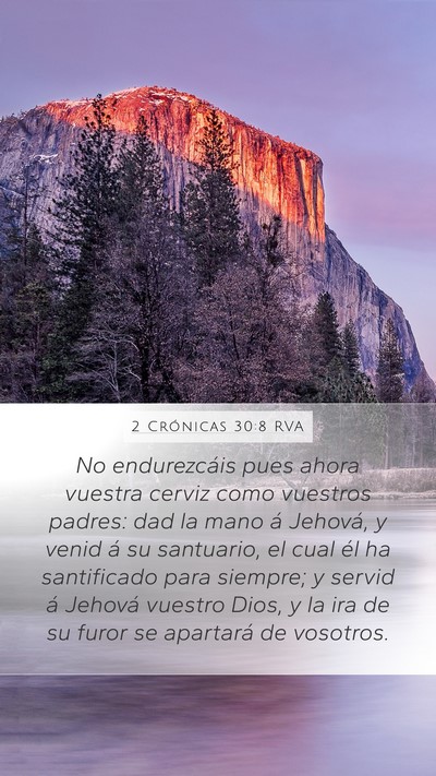 2 Crónicas 30:8 RVA Bible Verse Image