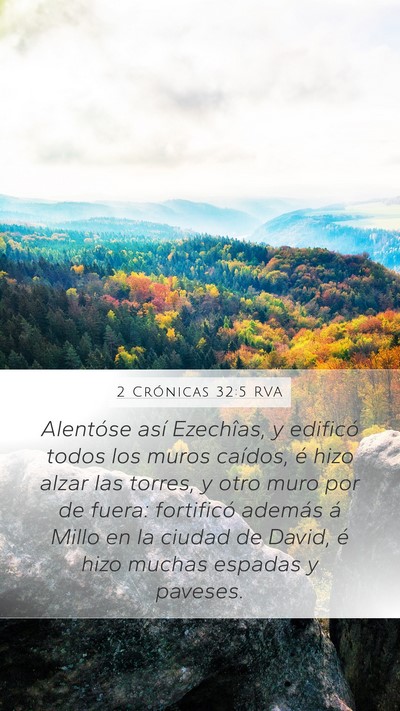 2 Crónicas 32:5 RVA Bible Verse Image