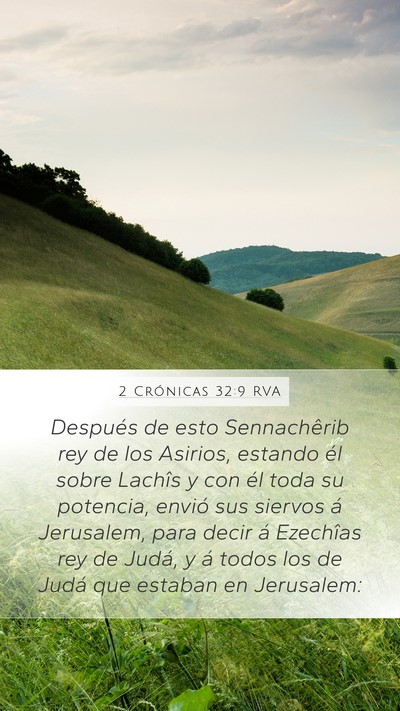 2 Crónicas 32:9 RVA Bible Verse Image