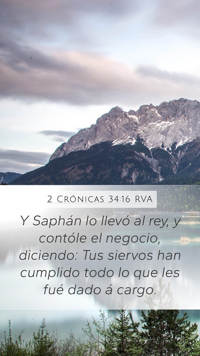 2 Crónicas 34:16 RVA Bible Verse Image
