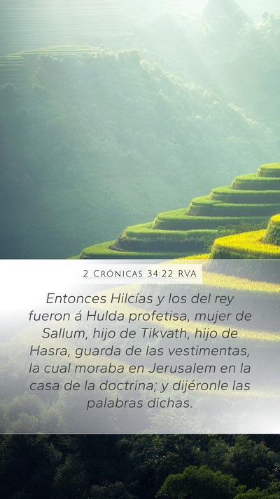 2 Crónicas 34:22 RVA Bible Verse Image