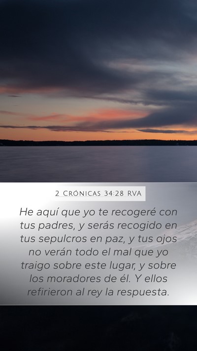 2 Crónicas 34:28 RVA Bible Verse Image