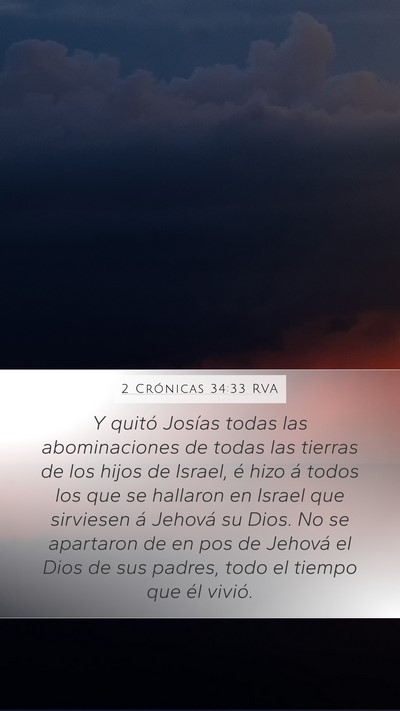 2 Crónicas 34:33 RVA Bible Verse Image