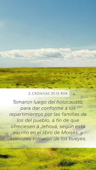 2 Crónicas 35:12 RVA Bible Verse Image