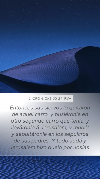 2 Crónicas 35:24 RVA Bible Verse Image
