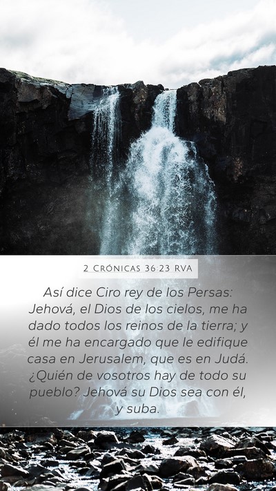 2 Crónicas 36:23 RVA Bible Verse Image