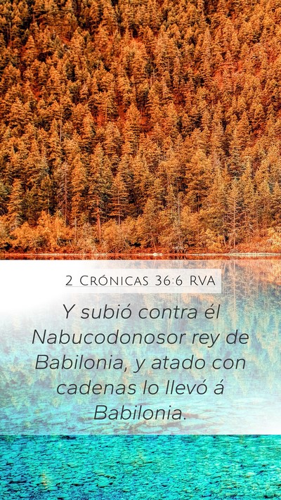 2 Crónicas 36:6 RVA Bible Verse Image