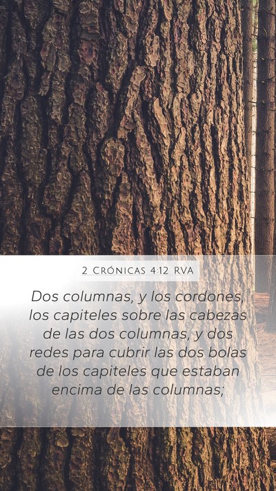 2 Crónicas 4:12 RVA Bible Verse Image