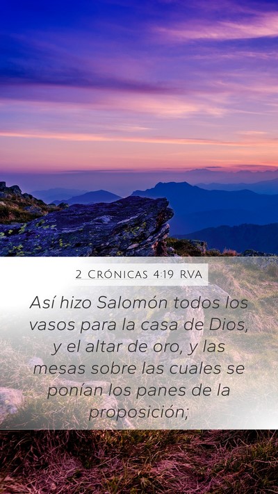 2 Crónicas 4:19 RVA Bible Verse Image