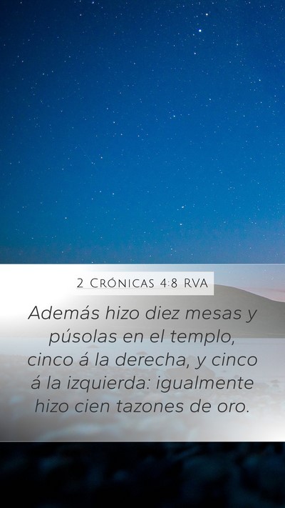 2 Crónicas 4:8 RVA Bible Verse Image