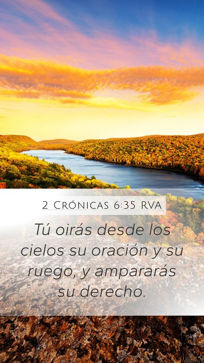 2 Crónicas 6:35 RVA Bible Verse Image
